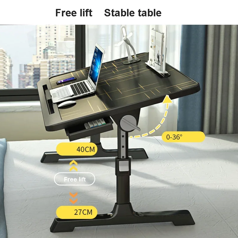 Scrivania da letto tavolino scrivania per Laptop Plus-size tavolo pigro pieghevole dormitorio studenti Lap Desk