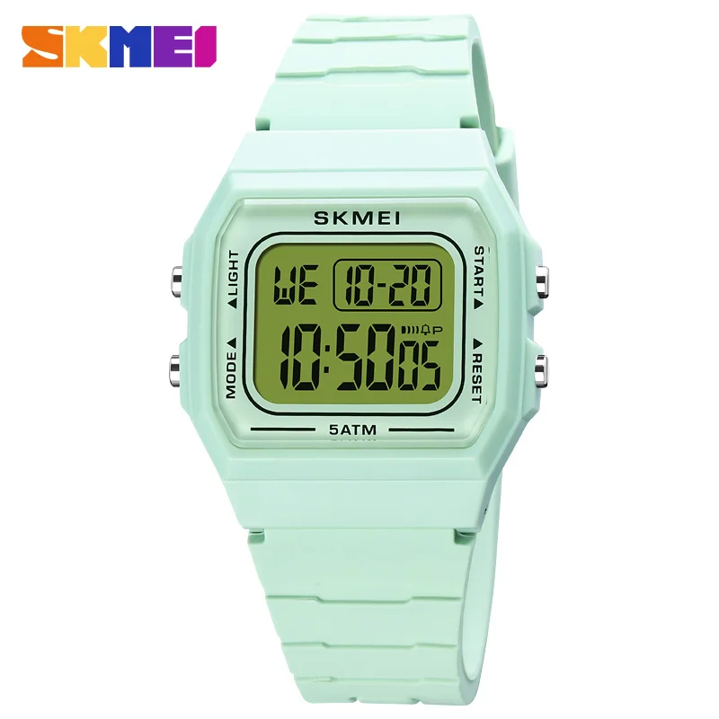 SKMEI นาฬิกาอิเล็กทรอนิกส์ 1683 นักเรียนอิเล็กทรอนิกส์กันน้ํา LED นาฬิกาผู้ชายและผู้หญิงนาฬิกาคู่