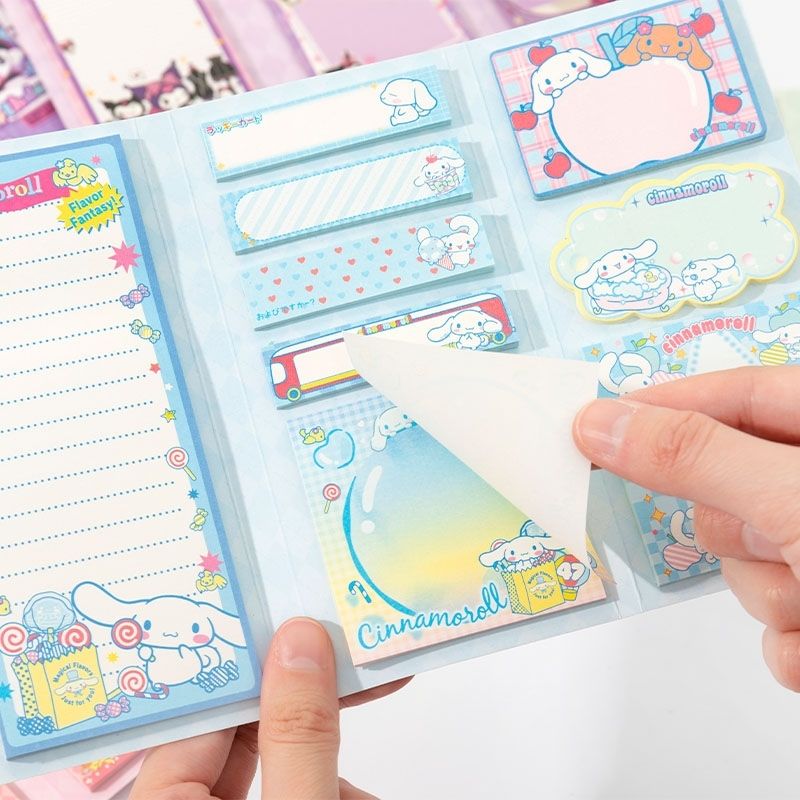 Kawaii Cartoon Kuromi Paste Haftnotiz Niedlich My Melody Cinnamoroll Pochacco Notizbuch Student Schule Büromaterial