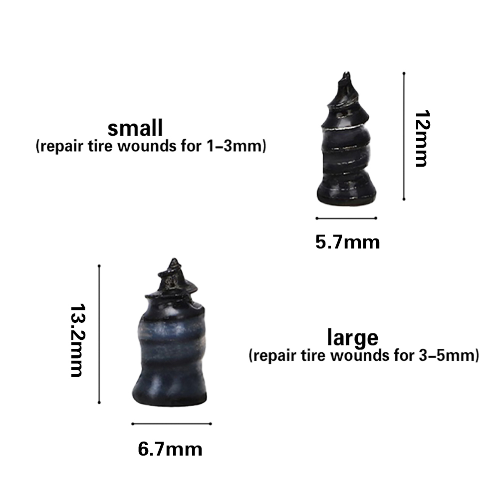 Pregos para reparo de pneus a vácuo de carro e motocicleta, 10/20/30/70 peças, parafuso universal, ferramentas de reparo sem câmara de ar, kit de acessórios para carro