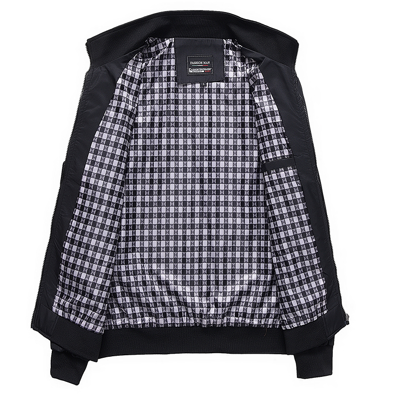 Cappotto da uomo primaverile e autunnale Giacca casual di tendenza alla moda Cardigan ampio e ampio Giacca da baseball alla moda per papà di mezza età