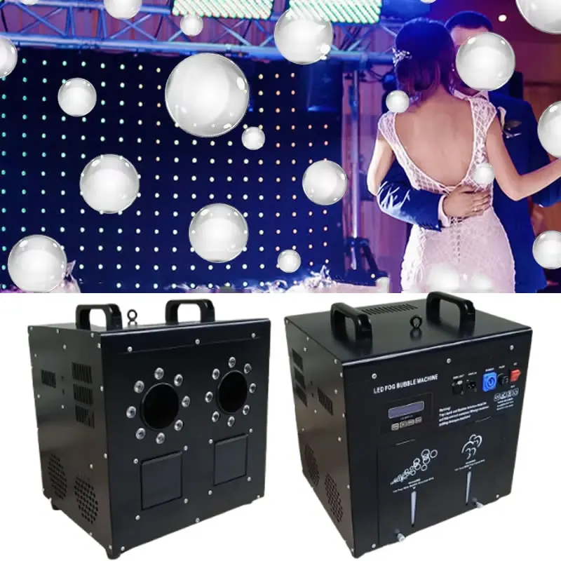 1500 Вт машина для дымовых пузырей с двойными отверстиями DMX 512, пульт дистанционного управления, эффект свадебных пузырей для DJ, дискотеки, вечеринок, шоу