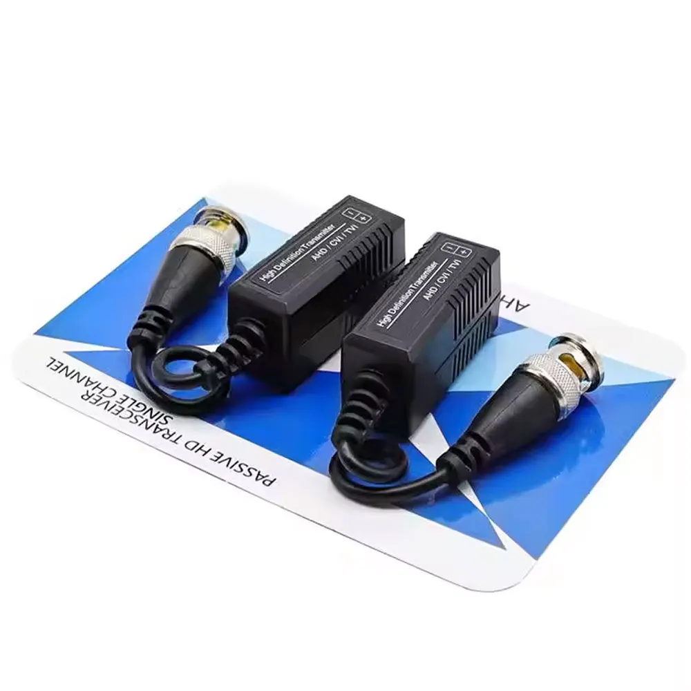 4 Uds (2 pares) AHD/CVI/TVI Twisted BNC vídeo CCTV Balun transceptores pasivos UTP Balun BNC Cat5 CCTV UTP Video Balun