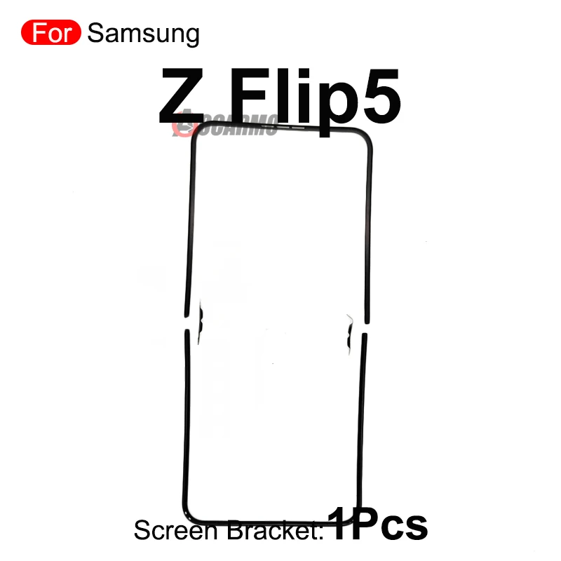 For Samsung Galaxy Z Flip 5 Fold 3 4 5 6 Flip6 Z Flip4 Front Screen Stand Middle Bezel Frame LCD Display Bracket Plastic Hoder