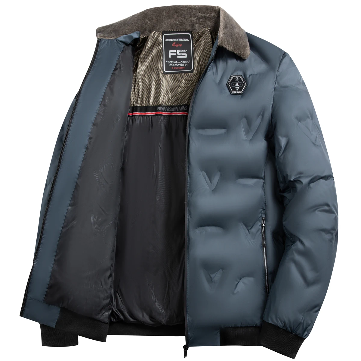 Moda masculina blusão parka casaco masculino jaqueta outono inverno casaco à prova de vento casual quente hombre novo streetwear ao ar livre