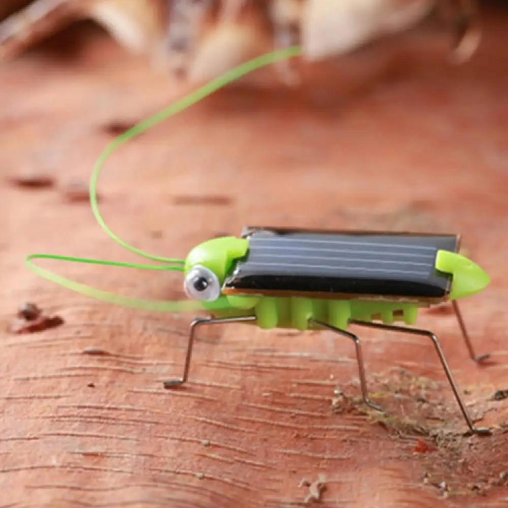 Creative Fun Solar Power Robot Insect Locust Grasshopper Kids Educational Toy Teaching Resources