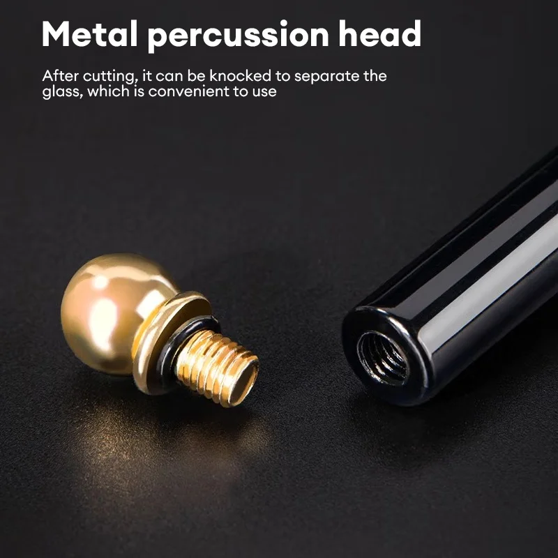 Deli Durable High Quality Brand New Glass Cutter Small Size Steel Blade Anti-skid Handle Cutting Tool Diamond Cutter Head Knifes