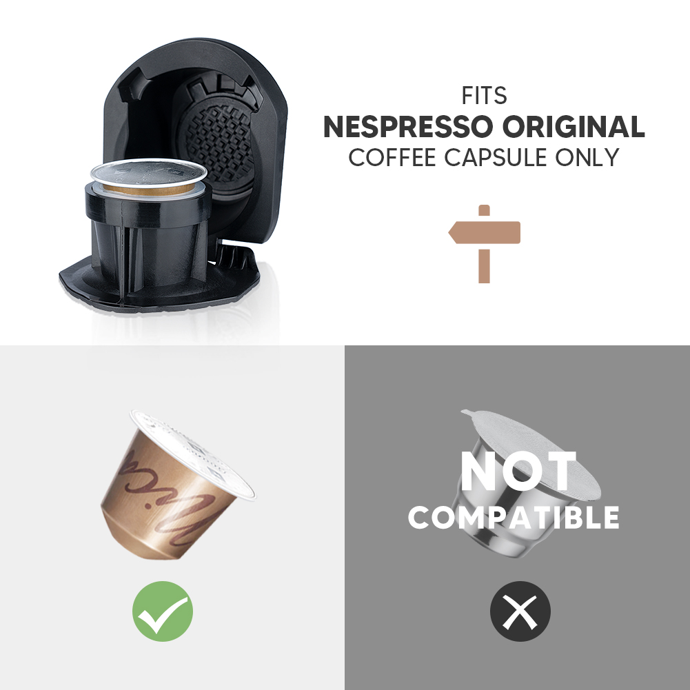 Adaptador ICafilas para máquina Dolce Gusto PICCOLO XS/Genio S, cápsula reutilizable, Cafetera Expreso Coffee