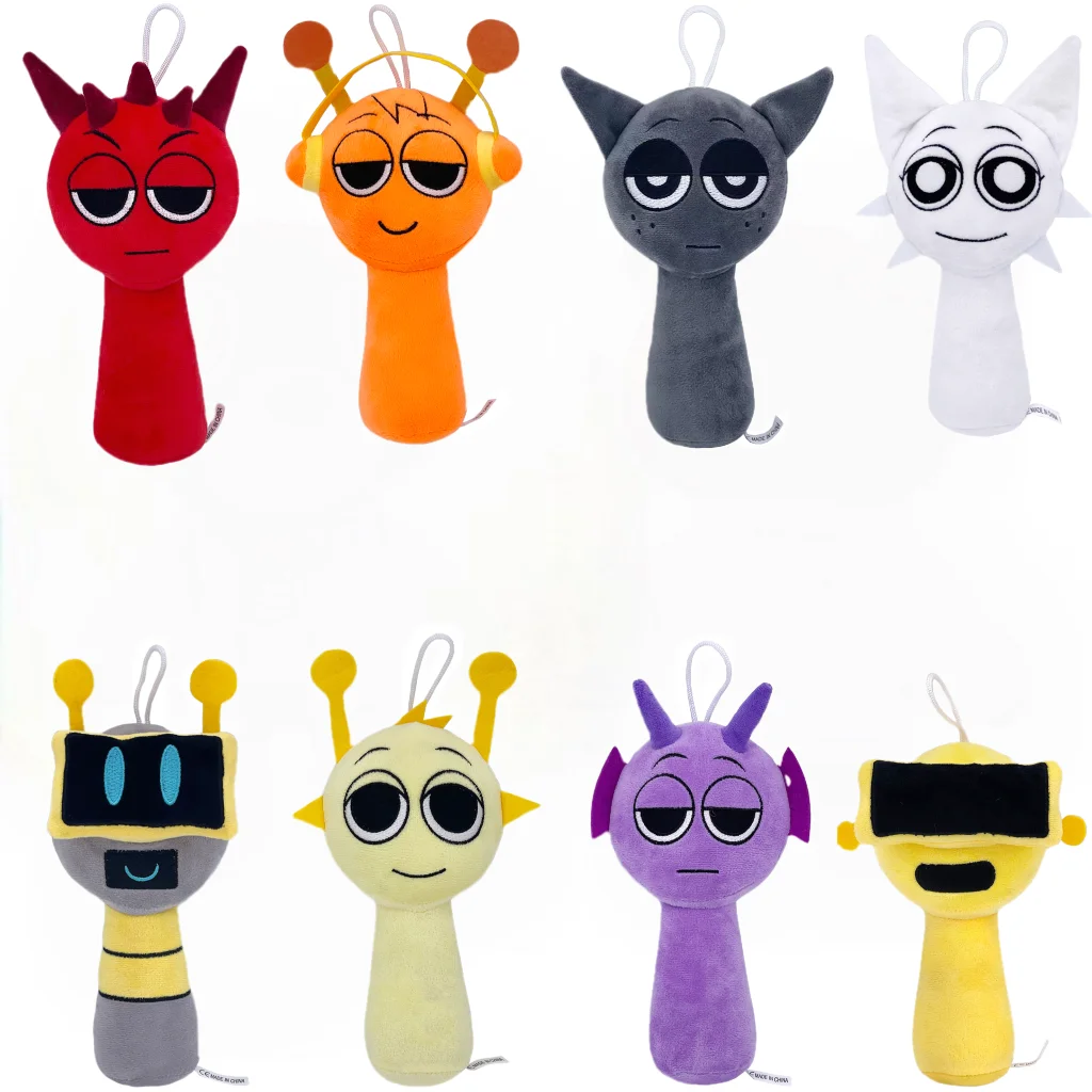 Sprunki Peluche Sprunki Incredibox Peluche Bambola Sprunki Gioco Cartoon Cuscino Regali di compleanno per bambini Bambole di pezza Regalo di Natale