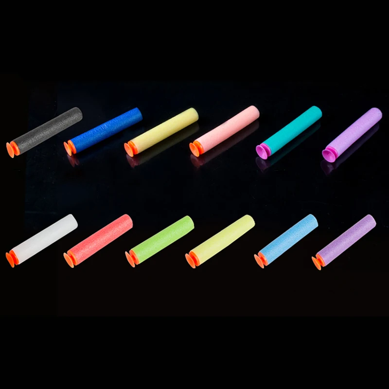 100 ชิ้น EVA Bullet ของเล่นเด็กปืนโฟม Universal Sucker กระสุนกลางแจ้งเด็ก Nerf ปืนอุปกรณ์เสริม