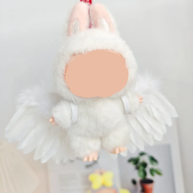 Roupas de boneca para boneca de pelúcia ídolo boneca asas de anjo serise acessórios de decoração diy brinquedo sentado festa fãs presente
