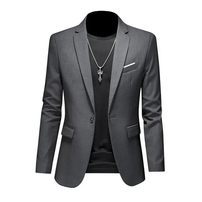 Butikowa moda w jednolitym kolorze Wysokiej klasy marka Casual Business Męska marynarka Garnitur dla pana młodego Marynarki ślubne dla mężczyzn Garnitur Topy Jacke Coat