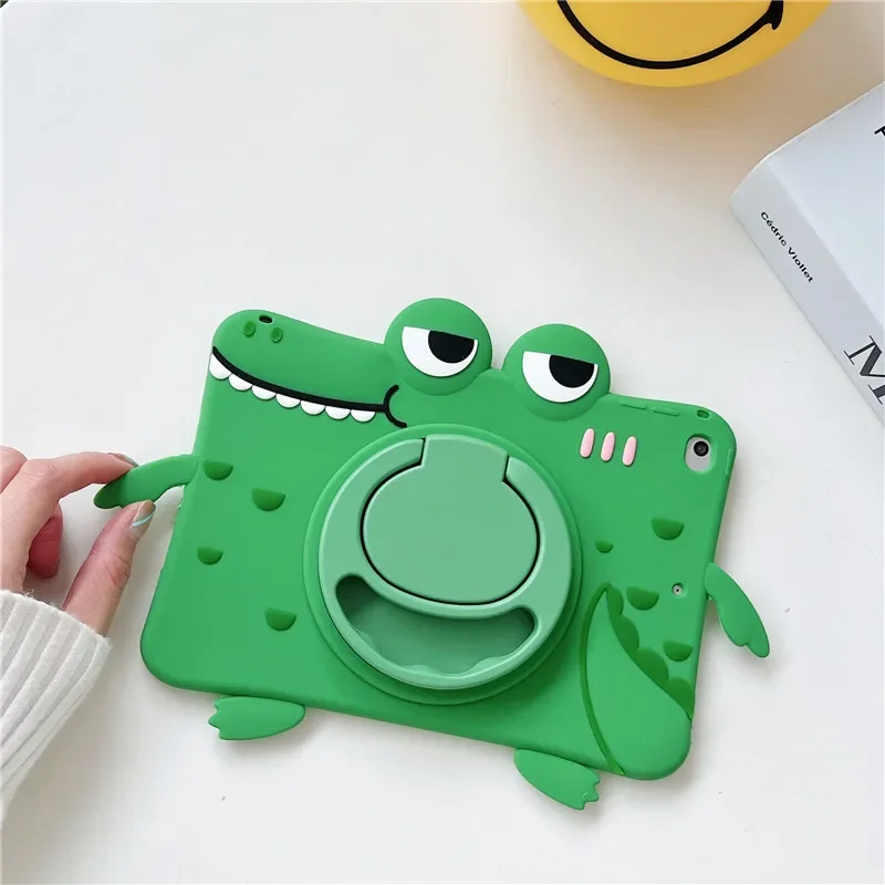 Para iPad 7th 8th 9th 10,2 10 10th Gen funda con soporte de rotación 360 para IPad Air 2 3 4 5 10,9 2022 Mini 6 Pro 9,7 11 fundas para niños
