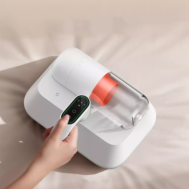 XIAOMI MIJIA Aspirapolvere per la rimozione degli acari Pro, sterilizzazione UV della trapunta del letto di casa 14kPa, display intelligente a LED, versione CN con adattatore