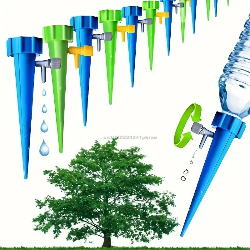 Irrigazione automatica delle piante a goccia Irrigazione a goccia Sistema di irrigazione del giardino Kit di irrigazione automatica delle piante da giardino Inserisci dispositivi di irrigazione