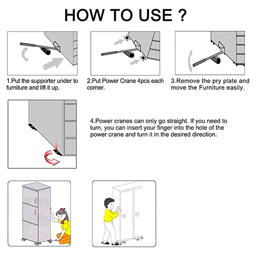 Nova máquina de eletrodomésticos portáteis para elevador de móveis pesados, ferramenta de transporte para elevação de móveis móveis móveis móveis