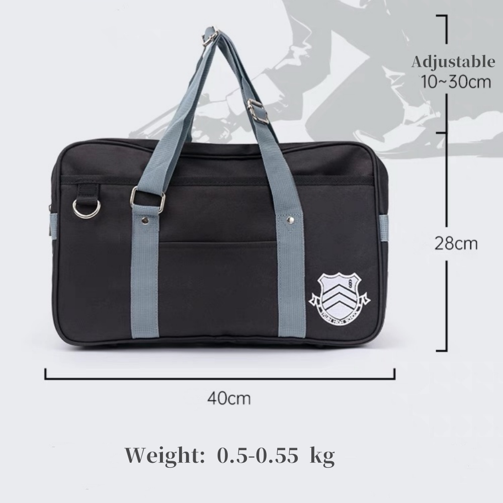 Juego Amamiya Ren Joker Syujin High School Cospaly estudiante JK uniforme bolso de hombro viaje bolso negro accesorio