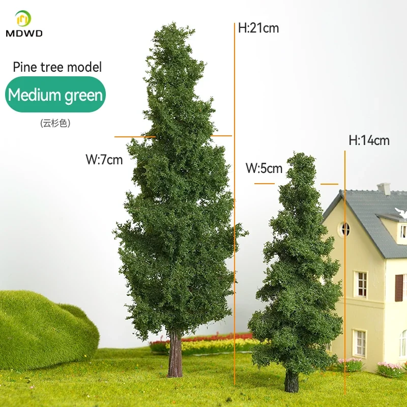 14/21 cm Modell Zug Layout Draht Baum Modell Simulation Baum Militär Sand Tisch Material Handgemachte Diy Landschaft Modell baum