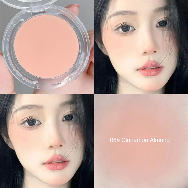 Monochrome blush Matte Natural Cheek Color Brightening Face Waterproof Facial Contouring Makeup Blush Powder Soft Makeup