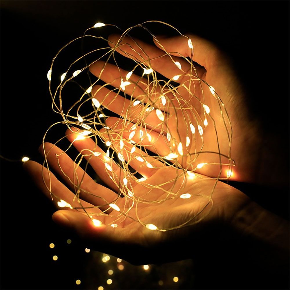 USB LED String Light Copper Silver Wire White Colorful Fairy Light 1/2/3/5/10M 5V Garland Light