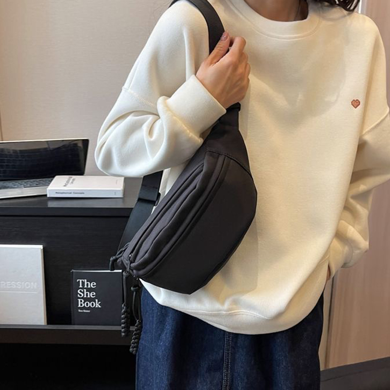 Bolsas casuais masculinas e femininas, bolsas crossbody da moda, bolsas esportivas de peito, bolsas exclusivas e versáteis