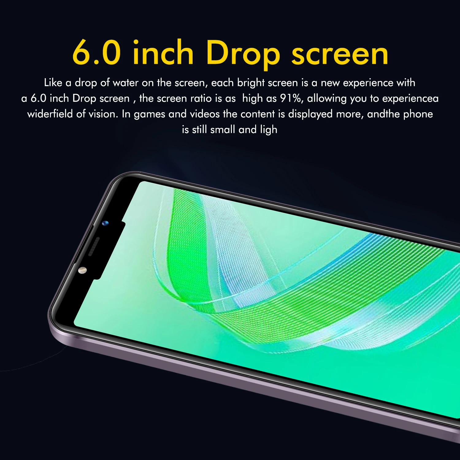 FUFFI-X6 Pro Smartphone Android 6.0 inch 3G Network 2+16GB ROM 3500mah Mobile phone Google Play Dual SIM 5+8MP Cellphones