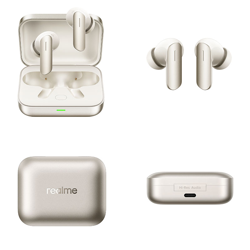 Global Version realme Buds Air 7 52dB Smart Active Noise Cancellation 12.4mm Deep Bass Driver Bluetooth5.4 360 ° Spatial Audio Effect IP55 oortelefoon
