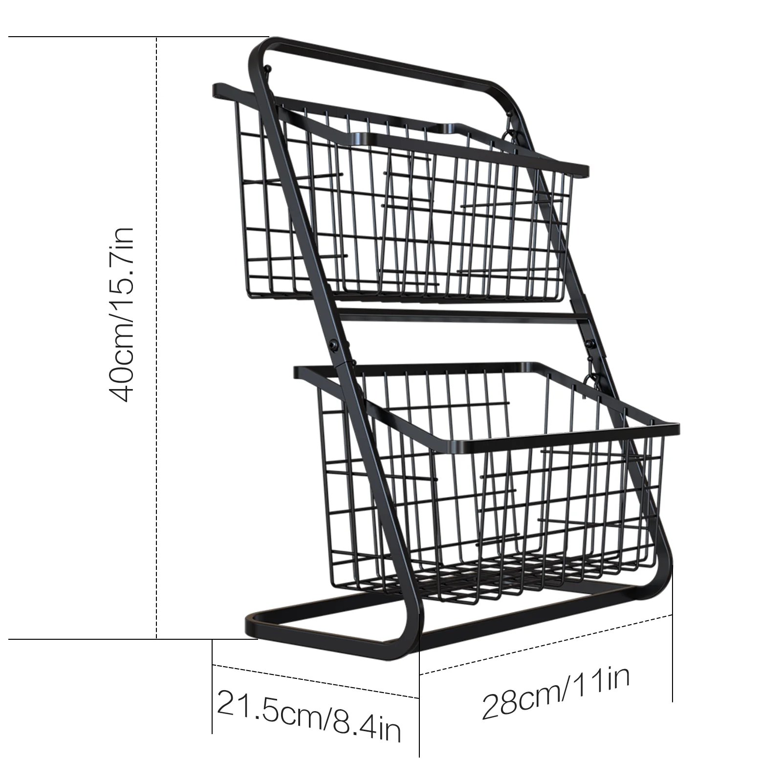Scaffale per verdure da cucina, scaffale per verdure multistrato dal pavimento al soffitto nero, cesto portaoggetti per frutta e verdura per la casa