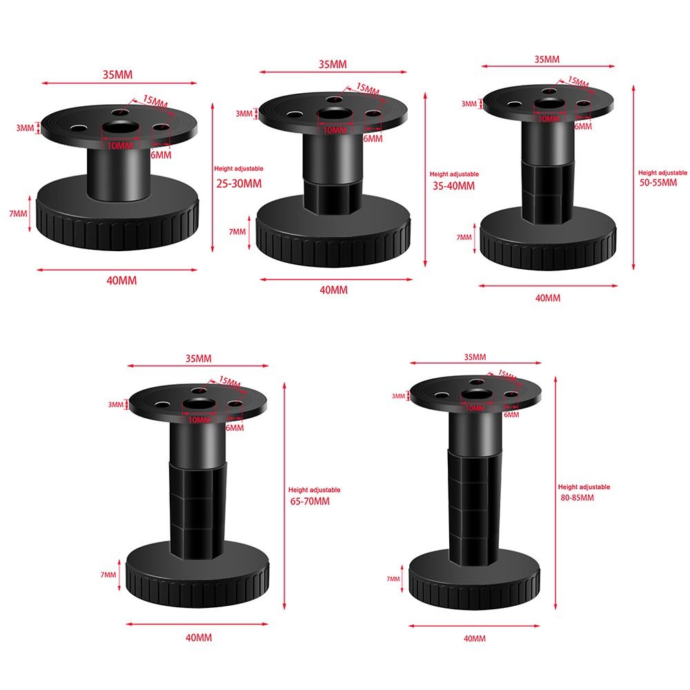 Gambe per mobili in metallo gambe per mobili regolabili resistenti all'usura sostituzione armadio antigraffio divano sedia piedi scatola di immagazzinaggio gamba
