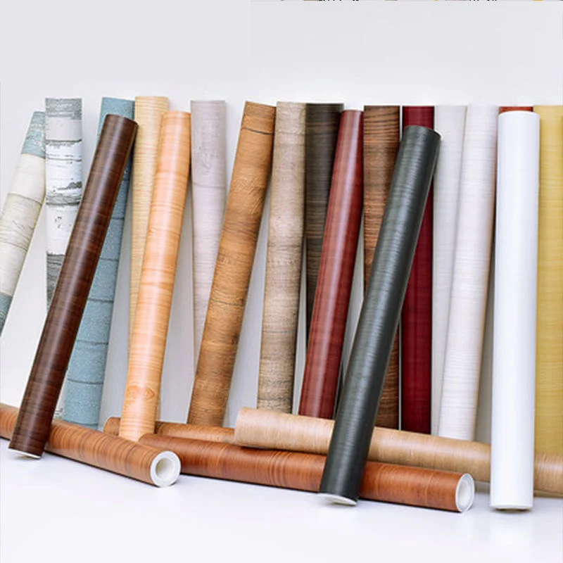 สติ๊กเกอร์แปะผนังตกแต่งลายไม้ขนาด30/40/60/ซม. วอลเปเปอร์กันน้ำมีกาวในตัวสำหรับปรับปรุงตู้เฟอร์นิเจอร์เก่าประตูไม้