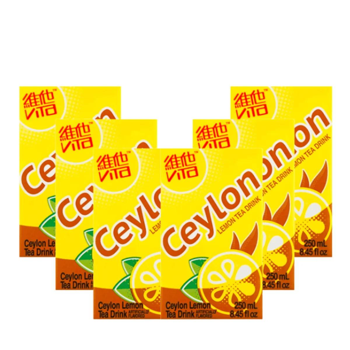 [6Packs] VITASOY [Value Pack]Ceylon Lemon Tea - 6 Packs* 8.45fl oz*6Packs
