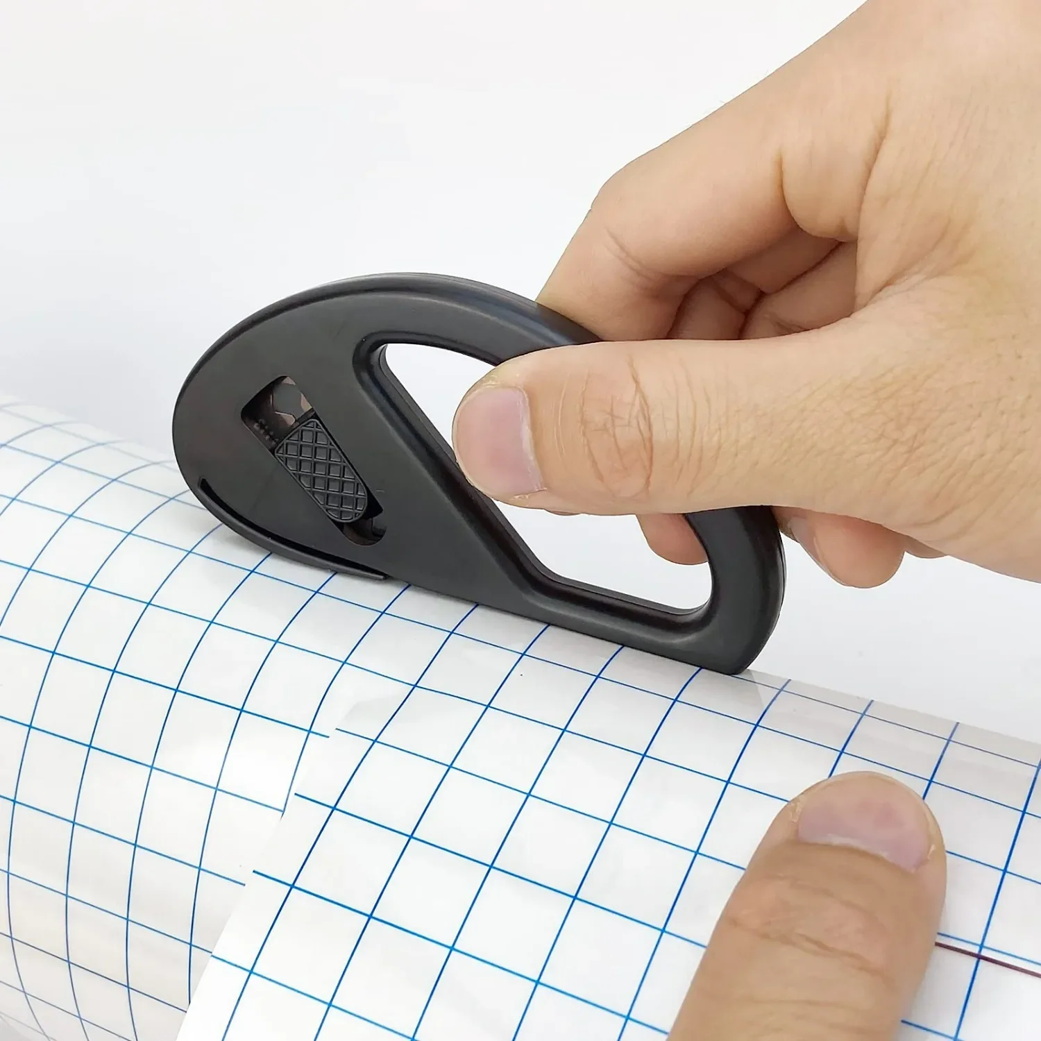 Easy-Glide Wrapping Paper Cutter with Safe Razor Blade, Perfect for Gift Wrap, Crafts & Office Use, Ensures Precise Cuts