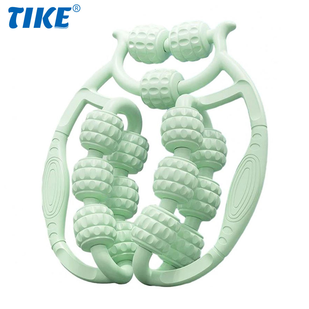 Массажный ролик для триггерной точки мышц для ног, рук, теннисного локтя, 15-колесного ролика от целлюлита для глубокого облегчения тканей