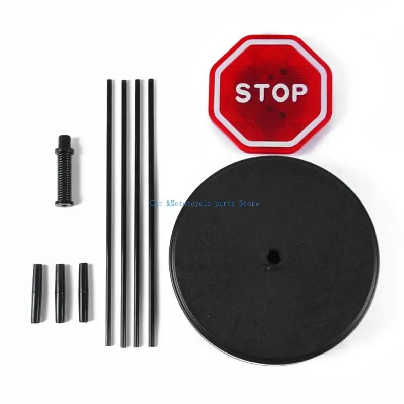Y9UC Flashing LED Stop Sign dengan Detektor Parkir Otomatis Diadang yang Dapat Disetel dengan Basis Lengkap Untuk Port