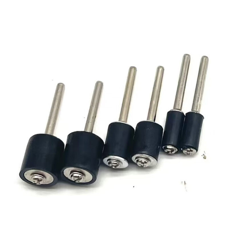 Conjunto de 6 tambores de borracha para lixar, polir e lixar acessórios, para dremel, 1, 8, 1, 4 polegadas