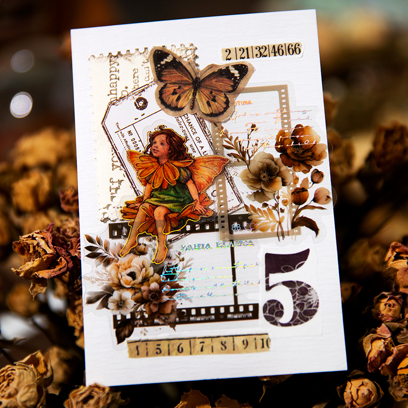 30 шт./упаковка, прозрачные наклейки в виде животных