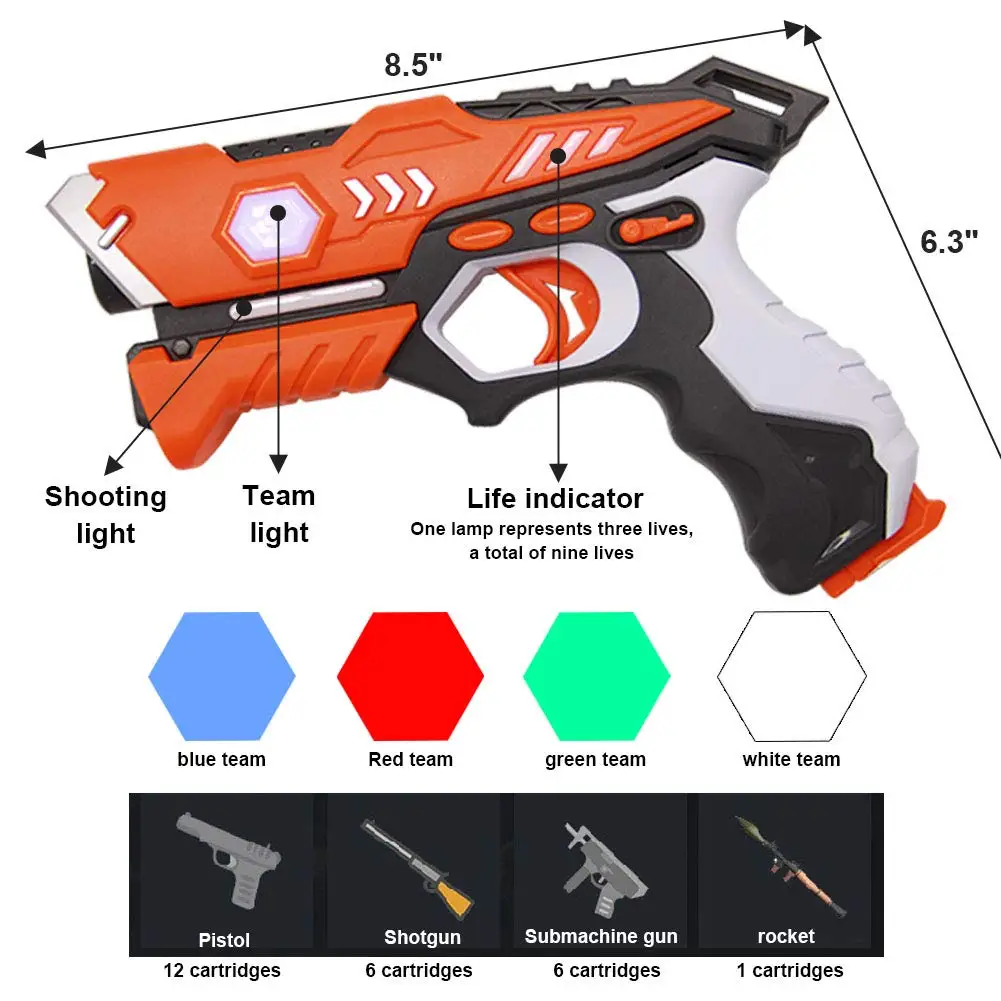 Infrared Laser Gun Electronic Emit Sound and Light Electric Toy Pistol For Interactive Whiteboard Shooting Game Gun On Wall مسدس