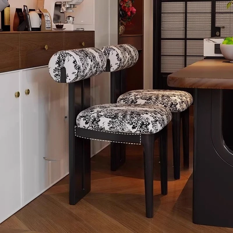 Cadeiras de bar relaxantes e confortáveis, cinza com costas, design de quarto, restaurante, varanda, cadeiras de bar, macio, nórdico, móveis para casa