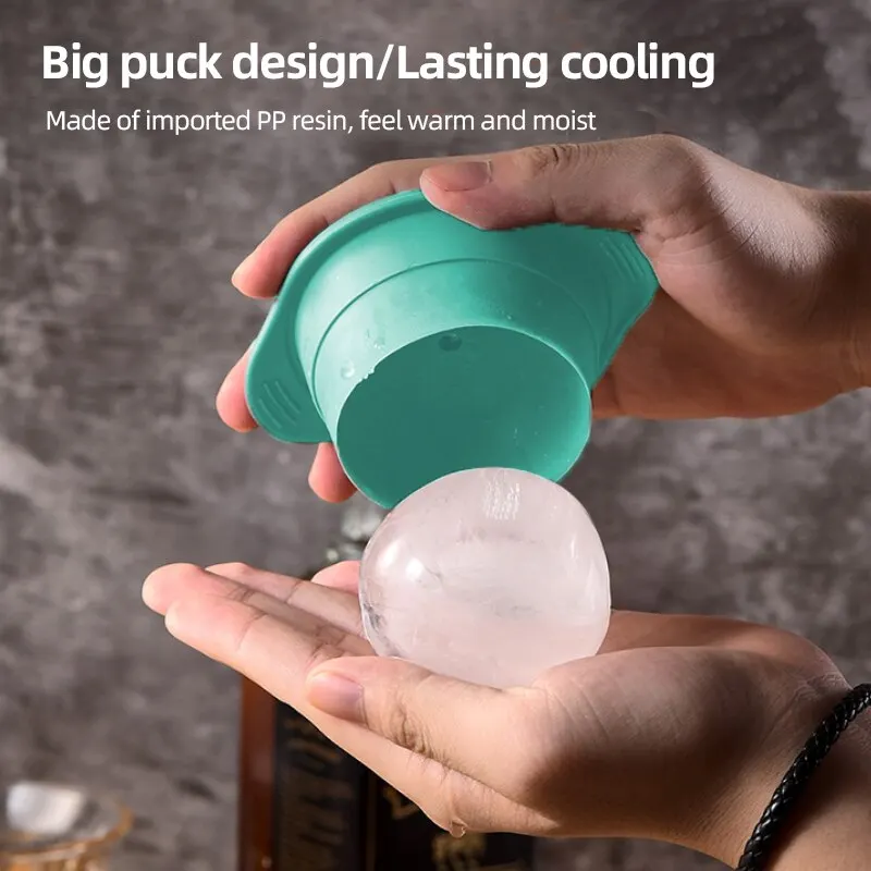Clearance_Whiskey Silicone round Ice Ball Mold Maker Ice Maker Large Ball Ice Ice Tray_Continuous updates