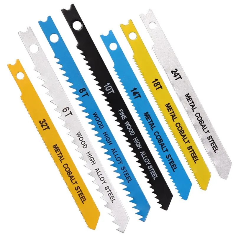 Carpintaria Curve Saw Blade, Sharp, resistente, resistente ao desgaste, Multi especificação, corte rápido, 7pcs