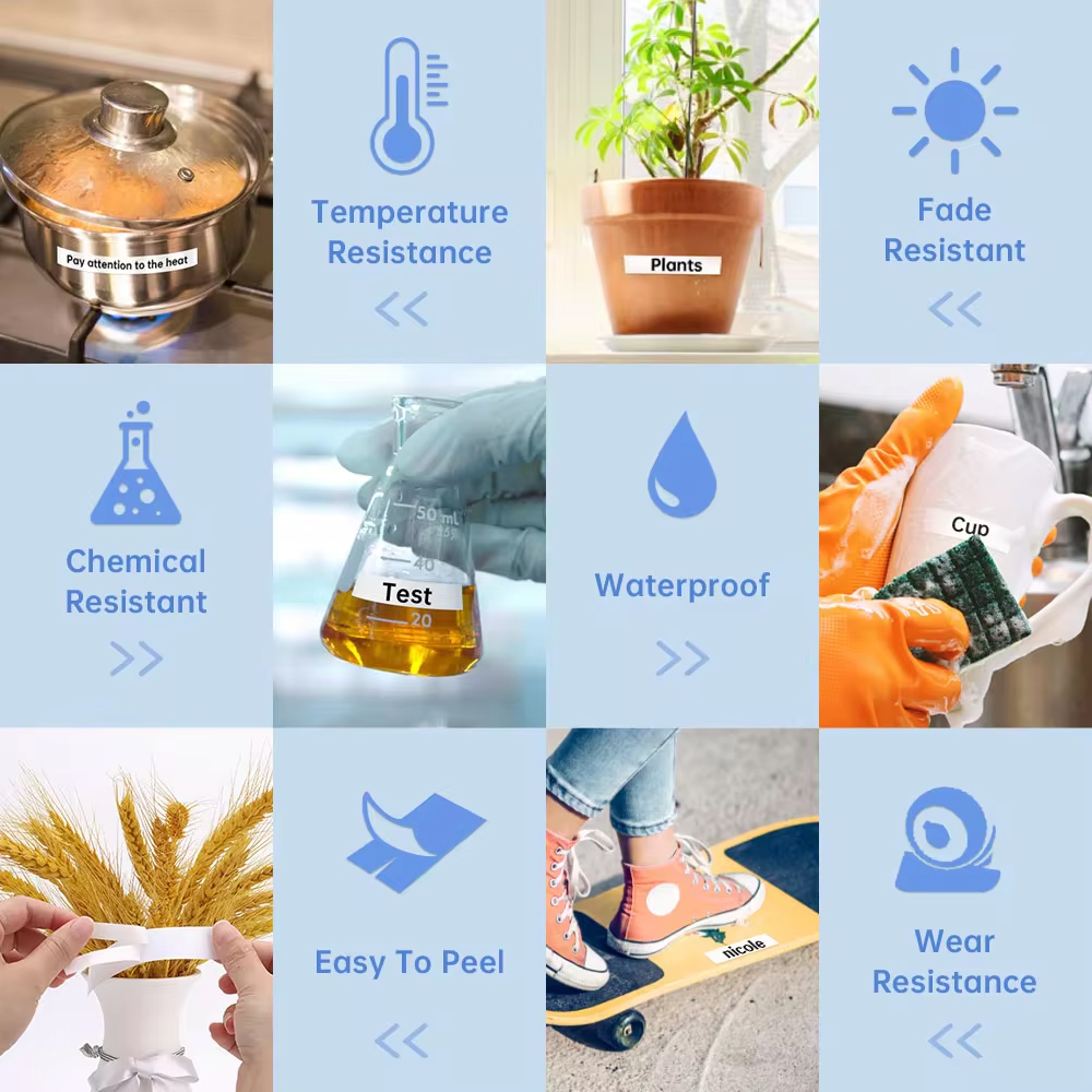 6/9/12/24 ミリメートル TZe 231 ラミネートラベルブラザー TZe231 TZe221 TZe211 粘着ステッカーブラザー P-touch ラベルメーカーと互換性