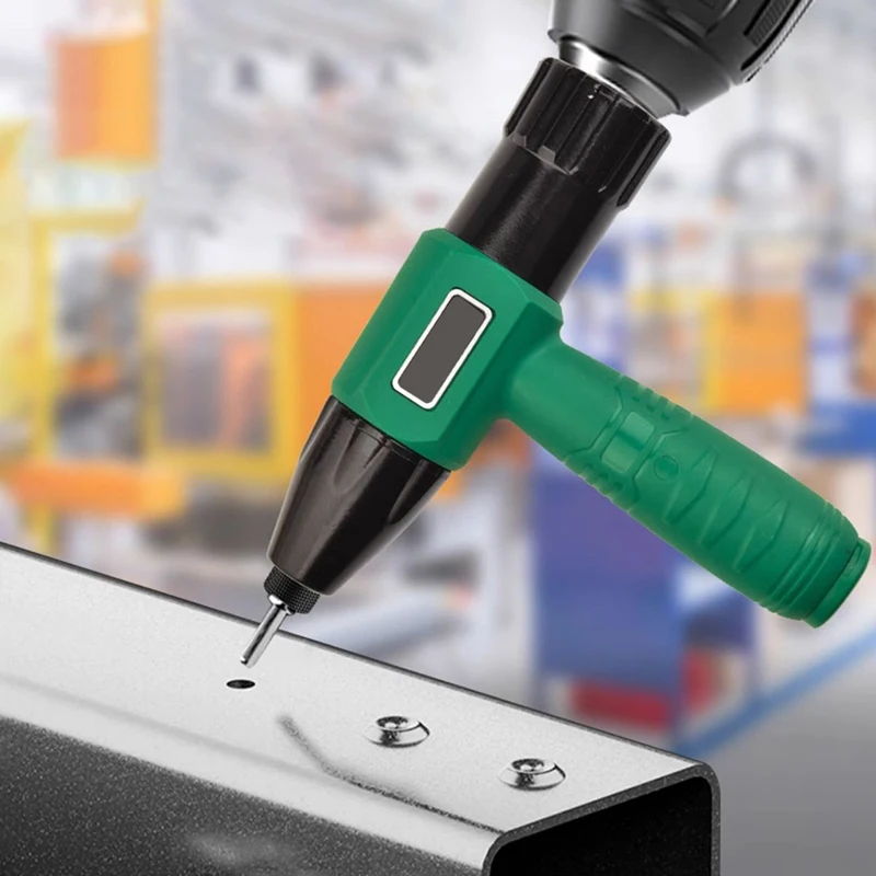 Electric rivet gun 2.4mm-4.8mm integrated without installation, rivet nut gun drill bit adapter cordless riveting tool