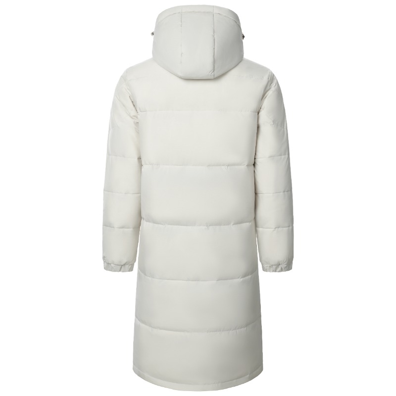 Nuevas chaquetas acolchadas largas con capucha de invierno para hombre, abrigos de plumón de pato, Parkas cálidas informales de alta calidad para parejas, chaquetas a prueba de viento para exteriores
