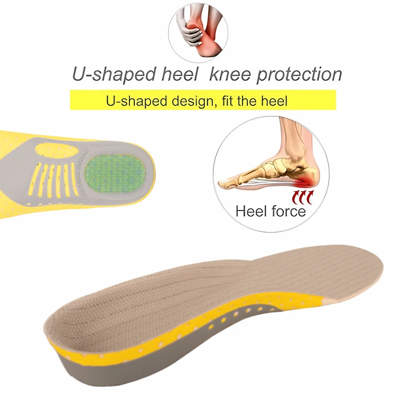 1 쌍 정형 안창 Orthotics 플랫 발 건강 신발 용 단독 패드 발바닥 근막 염 발 관리를위한 아치 지원 패드 삽입
