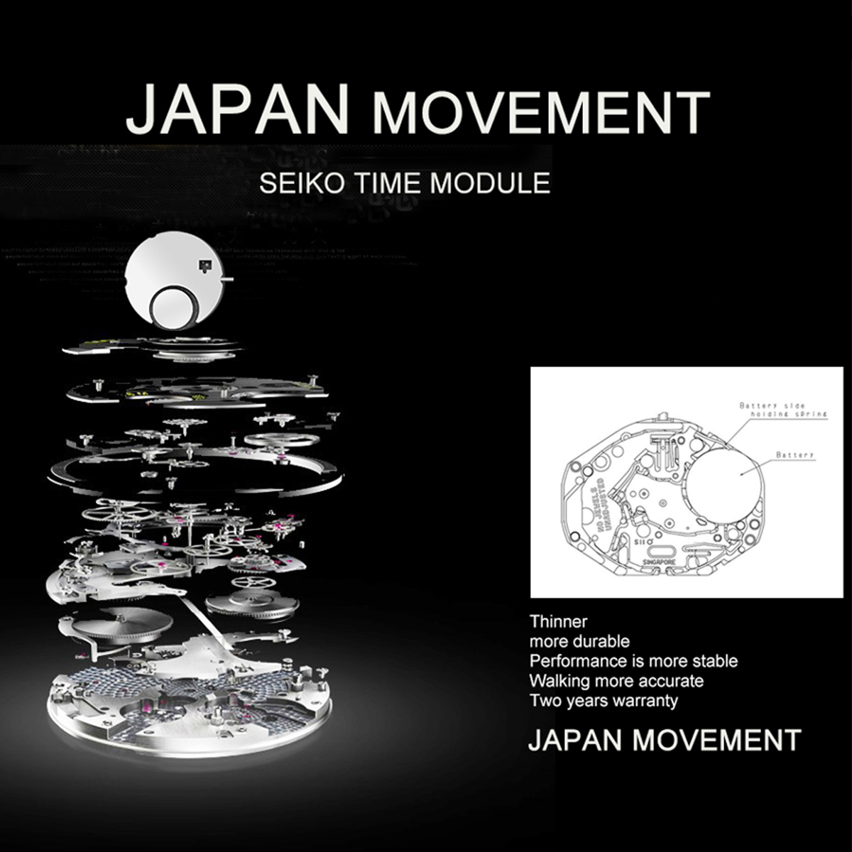 Envío Directo A +++ + banda de acero inoxidable de calidad movimiento de cuarzo japonés resistente al agua reloj de pulsera de lujo para mujer de oro rosa completo