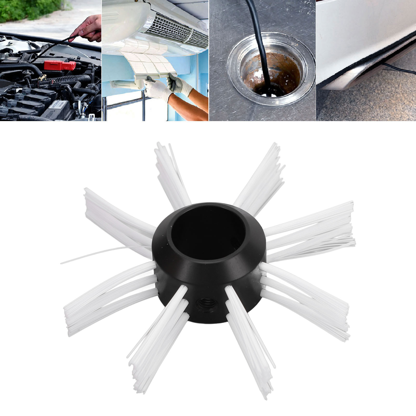 Roda de câmera de esgoto, anti-colisão, fácil instalação, resistente, capa protetora, resistente para inspeção