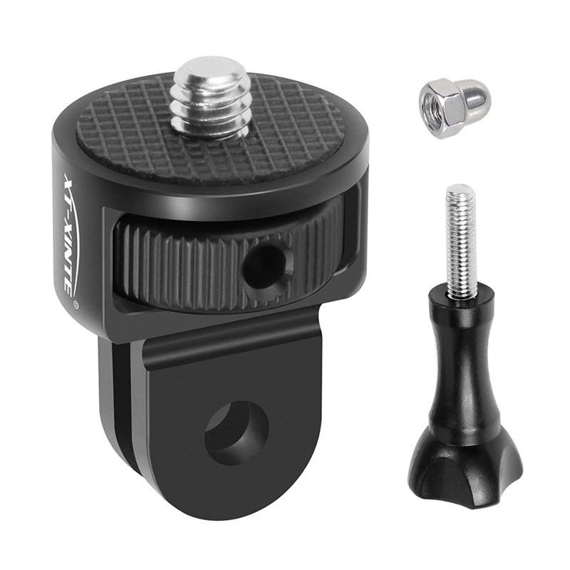 Universal 360 Swivel 1/4" Screw Converter Kit Mini Tripod Adapter with M5 Thumb Screw for Gopro 13 Insta360 X4/3 Action Camera