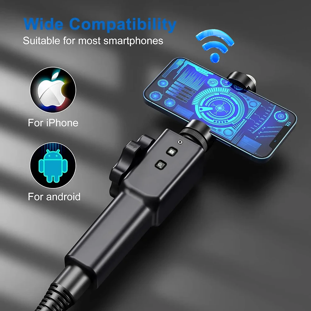 Wifi Endoscoop Scharnierende Borescope Inspectie Camera IP67 Waterdicht 8.5mm 6.2mm Lens HD1080P Snake Camera Voor Android IOS