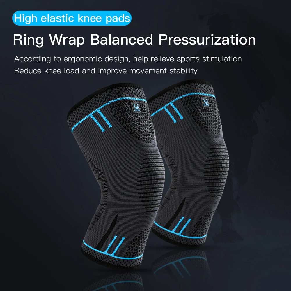 Ginocchiere professionali per compressione del supporto del ginocchio, ginocchiere in silicone antiscivolo per il dolore al ginocchio, strappo del menisco