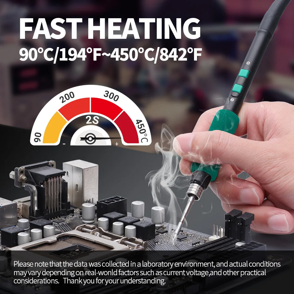 YIHUA 982-V Precision Solder Station with Fast Heating Micro Fine Tip C210 Soldering Iron Remote Control Handle